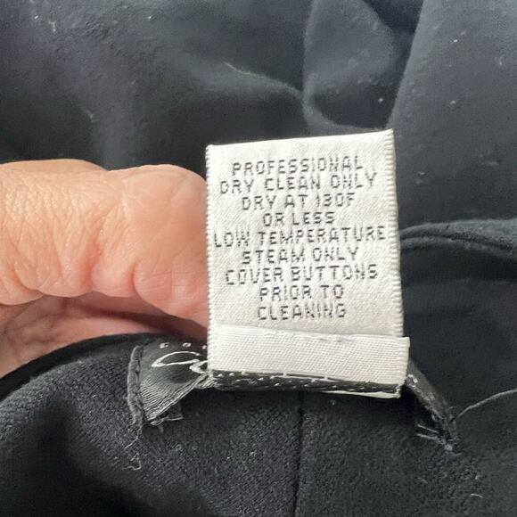 Cache Vintage Y2K Low Rise Flare Leg Black Ponte Pants Size 6 Stretch - Picture 10 of 10